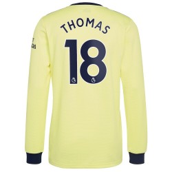 Camisola Arsenal Thomas Partey 18 Equipamento Segundo 2021-2022 Manga Comprida